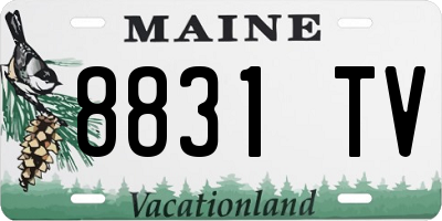 ME license plate 8831TV