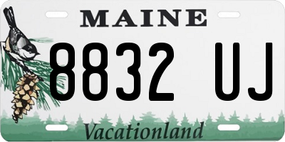 ME license plate 8832UJ