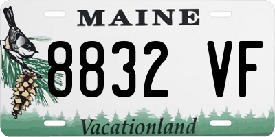 ME license plate 8832VF