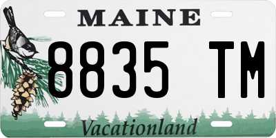 ME license plate 8835TM