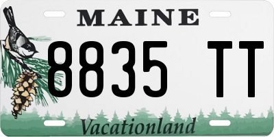 ME license plate 8835TT