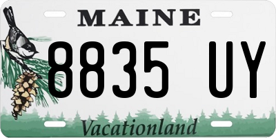 ME license plate 8835UY