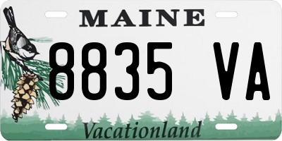 ME license plate 8835VA