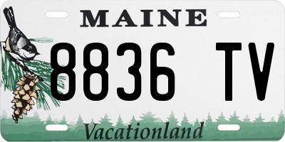 ME license plate 8836TV