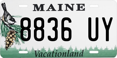 ME license plate 8836UY