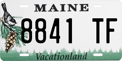 ME license plate 8841TF