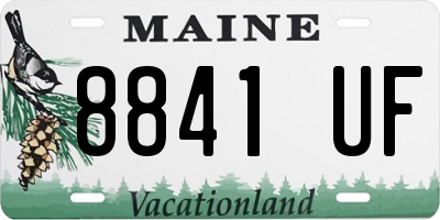 ME license plate 8841UF
