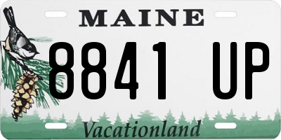 ME license plate 8841UP