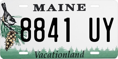 ME license plate 8841UY