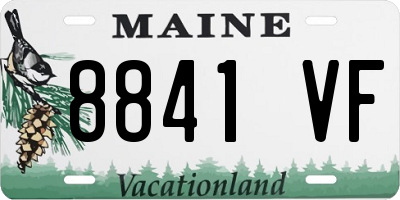 ME license plate 8841VF