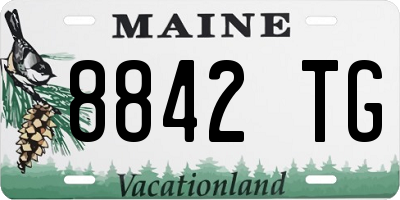 ME license plate 8842TG