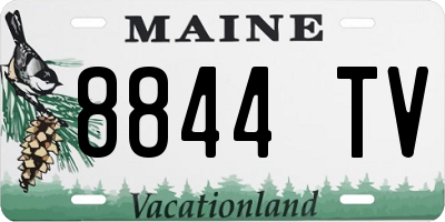 ME license plate 8844TV