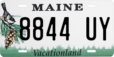 ME license plate 8844UY