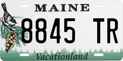 ME license plate 8845TR