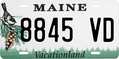 ME license plate 8845VD