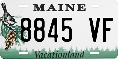 ME license plate 8845VF