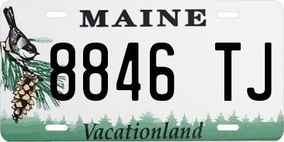 ME license plate 8846TJ