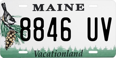 ME license plate 8846UV