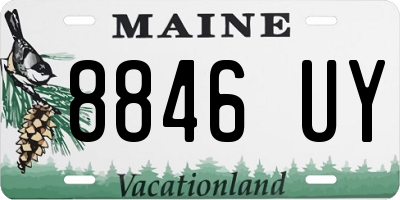 ME license plate 8846UY