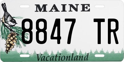 ME license plate 8847TR