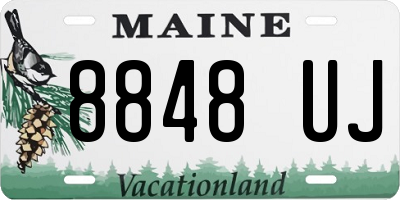 ME license plate 8848UJ