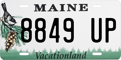 ME license plate 8849UP