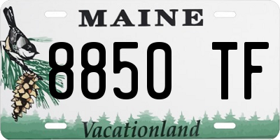ME license plate 8850TF