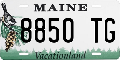 ME license plate 8850TG