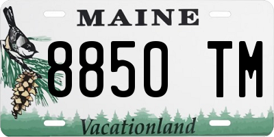 ME license plate 8850TM