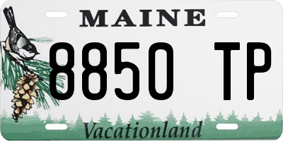 ME license plate 8850TP
