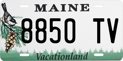 ME license plate 8850TV