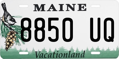 ME license plate 8850UQ