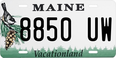 ME license plate 8850UW