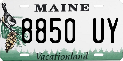 ME license plate 8850UY