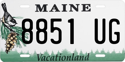 ME license plate 8851UG