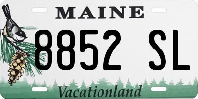 ME license plate 8852SL