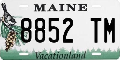 ME license plate 8852TM