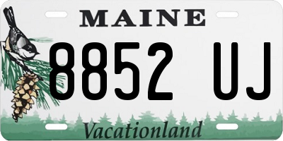ME license plate 8852UJ