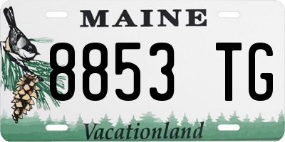 ME license plate 8853TG