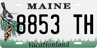 ME license plate 8853TH