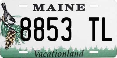 ME license plate 8853TL