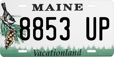 ME license plate 8853UP