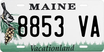 ME license plate 8853VA