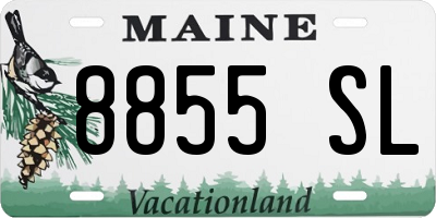 ME license plate 8855SL