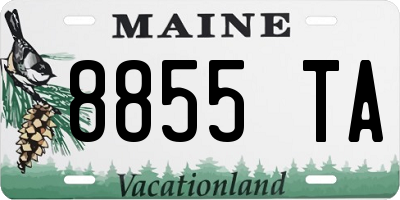 ME license plate 8855TA