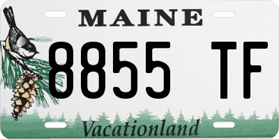 ME license plate 8855TF