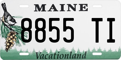 ME license plate 8855TI