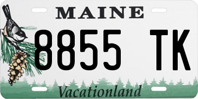 ME license plate 8855TK