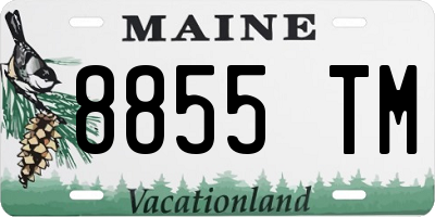 ME license plate 8855TM