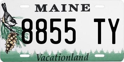 ME license plate 8855TY